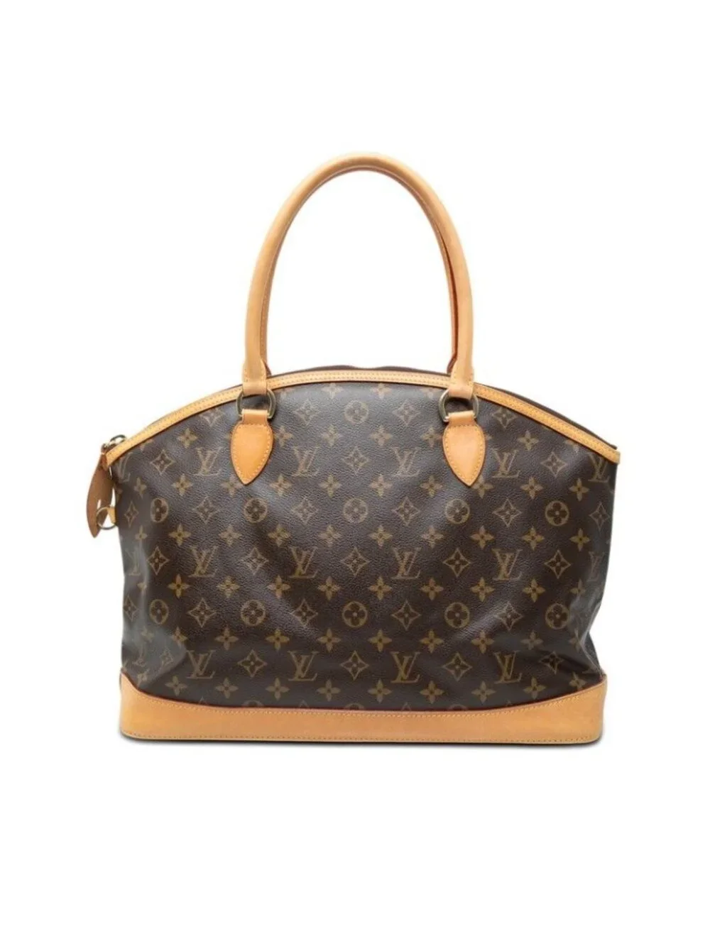 Louis Vuitton Monogram Lockit Oriental Tote Brown Leather